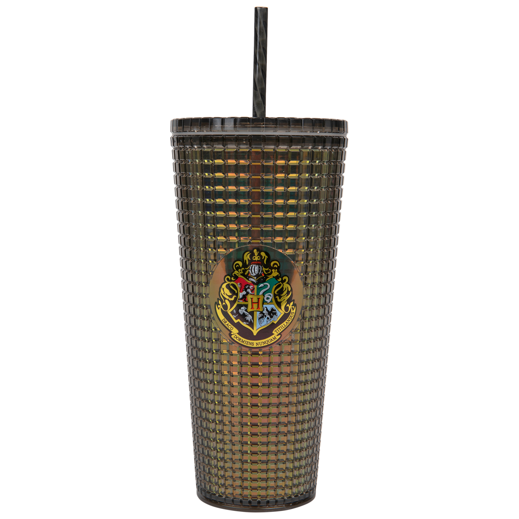 Harry Potter Hogwarts Symbol Diamond Travel Mug with Straw